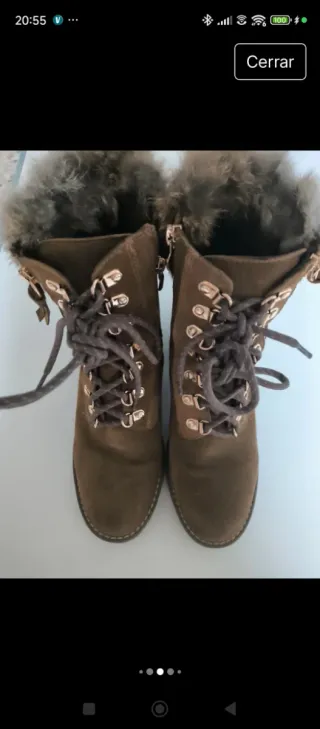 Botines Alma en Pena Camel Oscuro Talla 38