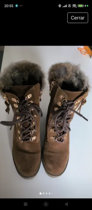 Botines Alma en Pena Camel Oscuro Talla 38