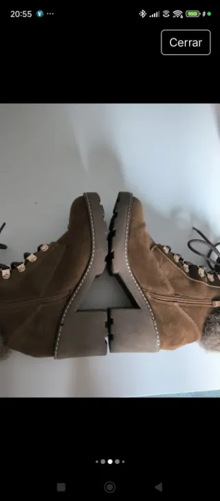 Botines Alma en Pena Camel Oscuro Talla 38