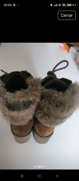 Botines Alma en Pena Camel Oscuro Talla 38