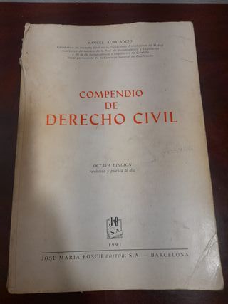 COMPENDIO DE DERECHO CIVIL – Manuel Albaladejo