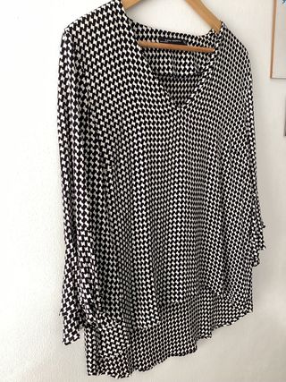 Blusa Zara Manga Campana
