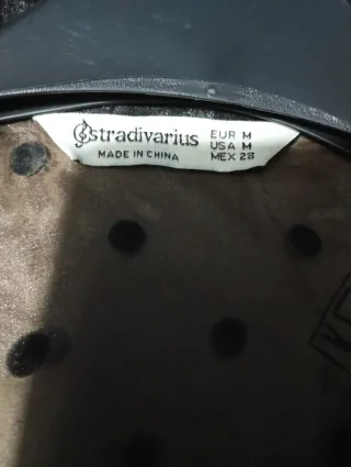 Camisa negra estampada mujer