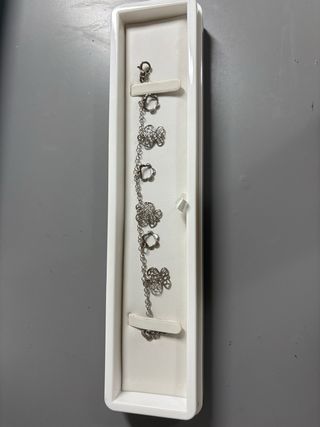 Conjunto Collar y Pulsera Lotus Plata