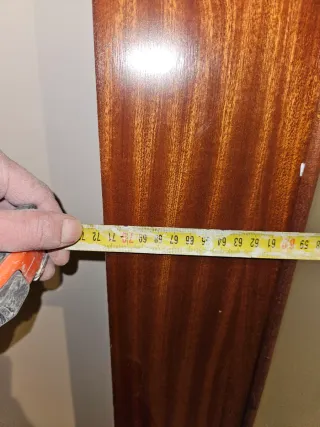 4 Puertas de madera con cristal