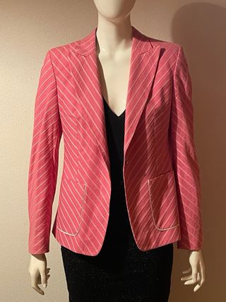 Chaqueta Rosa Rayas Roberto Verino