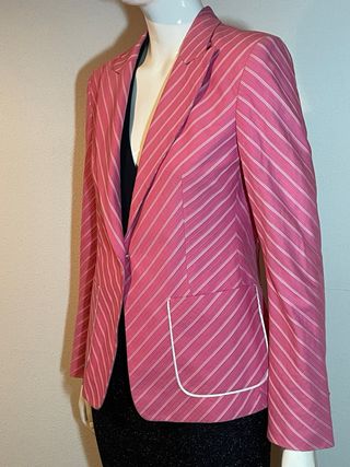 Chaqueta Rosa Rayas Roberto Verino