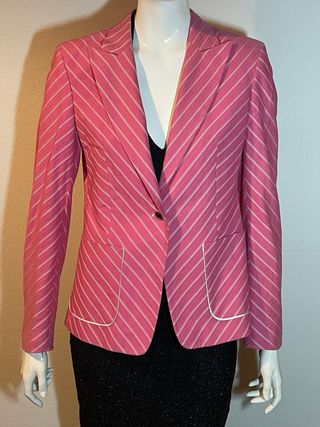 Chaqueta Rosa Rayas Roberto Verino