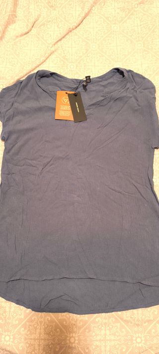 Blusa Vero Moda Azul Lavanda Nueva