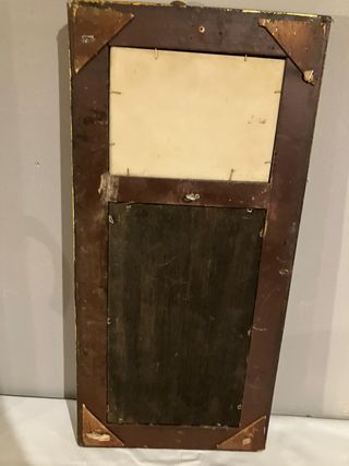 Espejo Antiguo Imperio Dorado y Negro