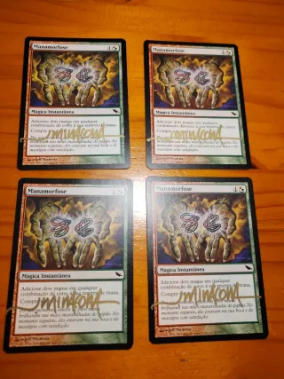 4x Manamorphose MTG (firmados en dorado)