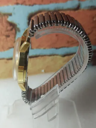 Reloj Indus Automático Dorado Marrón