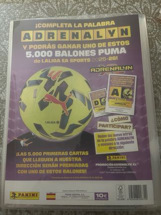 Pack cromos Panini Adrenalyn + Álbum