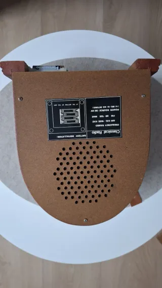 Radio a pilas estilo vintage