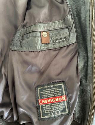 Chaqueta de cuero Chevignon Marrón