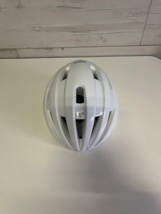 Casco EKOI Perf GARA Blanco Logo Plata TALLA M