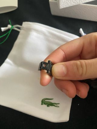 Pulsera Lacoste Acero Inoxidable Negra