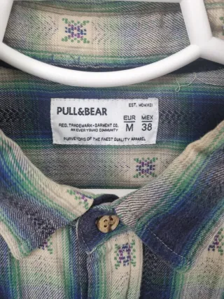 Camisa de cuadros Pull&Bear Talla M