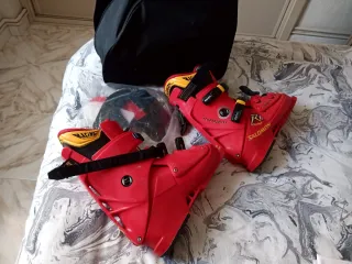 Botas de esquí Salomon Racing Rojas