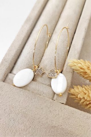 Pendientes Aro dorado y con Colgante