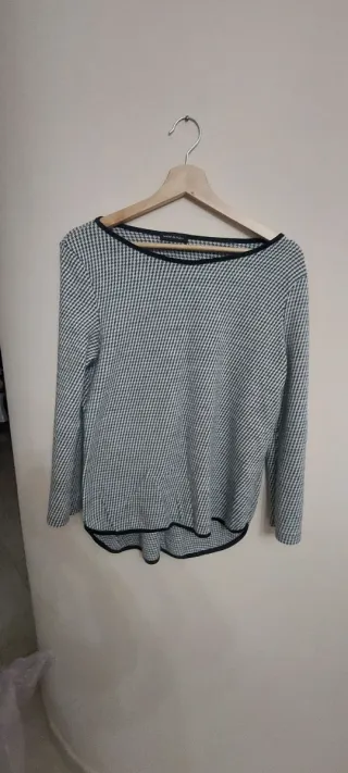 Maglione grigio e nero