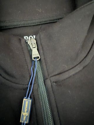 Sudadera Polo Ralph Lauren Negra Media Cremallera