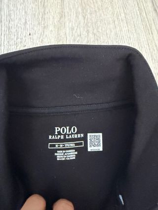 Sudadera Polo Ralph Lauren Negra Media Cremallera