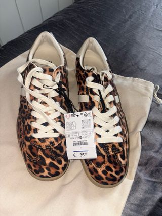Tenis Zara Animal Print Talla 39