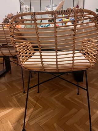 Silla fibra patas negras