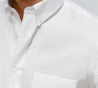 Camisa Emilio Tucci Hombre Puntos Blancos