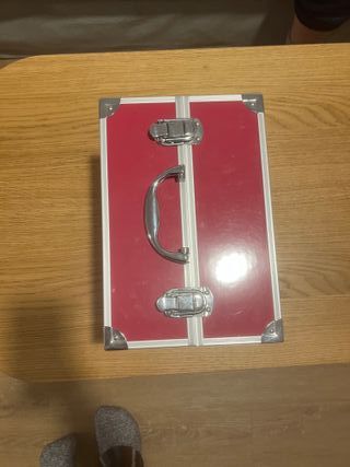 Maletín Profesional Maquillaje Rojo