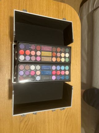 Maletín Profesional Maquillaje Rojo