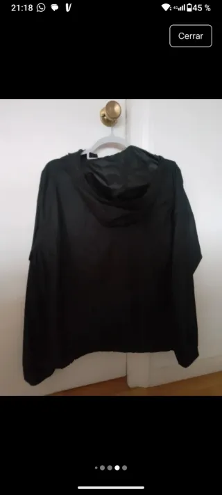 Cortavientos The North Face Negro