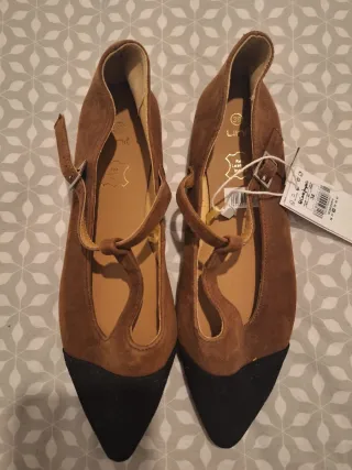 Zapatos piel Hipercor talla 38