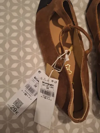 Zapatos piel Hipercor talla 38