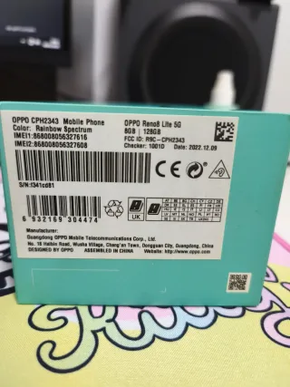 Móvil OPPO Reno8 Lite Rainbow