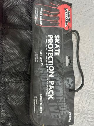 Protecciones skate rosas Talla M