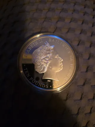 Moneda Plata 10 Libras Sir Robert Walpole