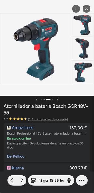 Taladro Bosch GSR 18-55 solo cuerpo