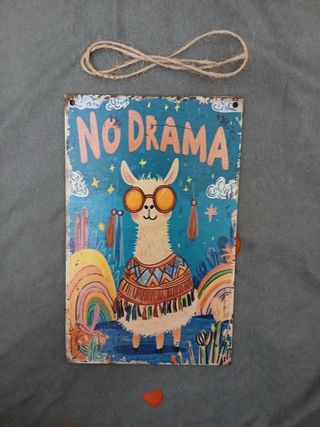Targa Decorativa No Drama Llama
