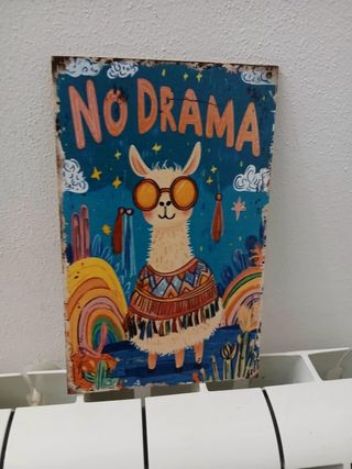Targa Decorativa No Drama Llama