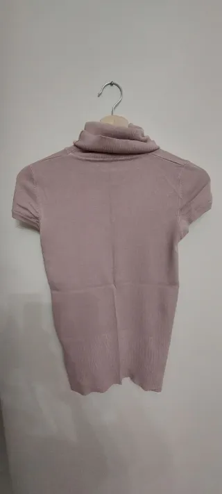 Smanicato dolcevita rosa