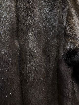 Abrigo imitación piel zorro