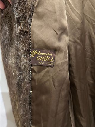 Abrigo imitación piel zorro