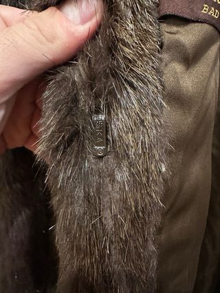 Abrigo imitación piel zorro