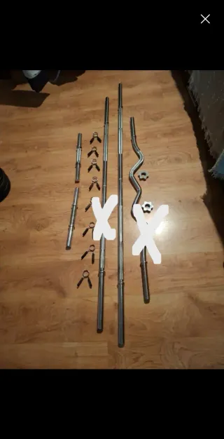 Barras recta, Z y mancuernas