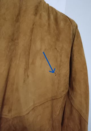 Giacca vintage uomo scamosciata