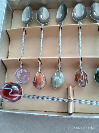 Set 7 Cucchiaini Vintage Pietra Naturale brasilian