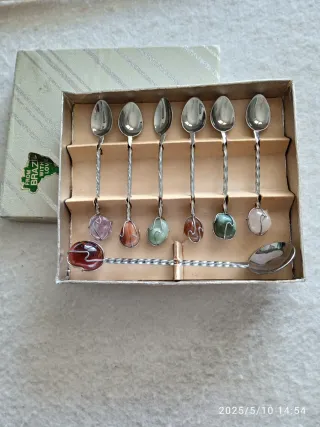 Set 7 Cucchiaini Vintage Pietra Naturale brasilian