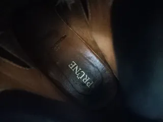 Botines mujer negros y blancos cuero genuino